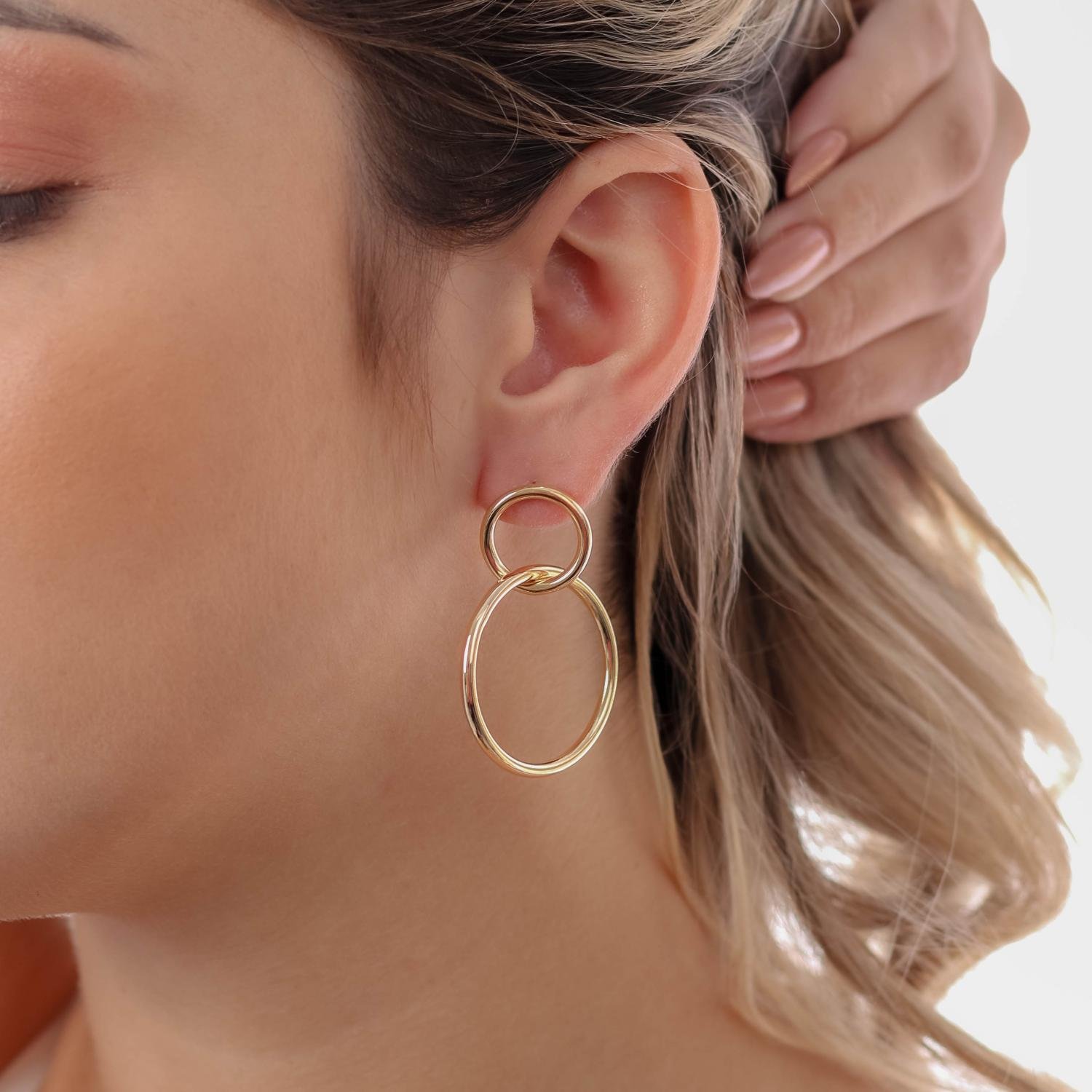 Brt-7348-Do Brinco De Argola Liso.