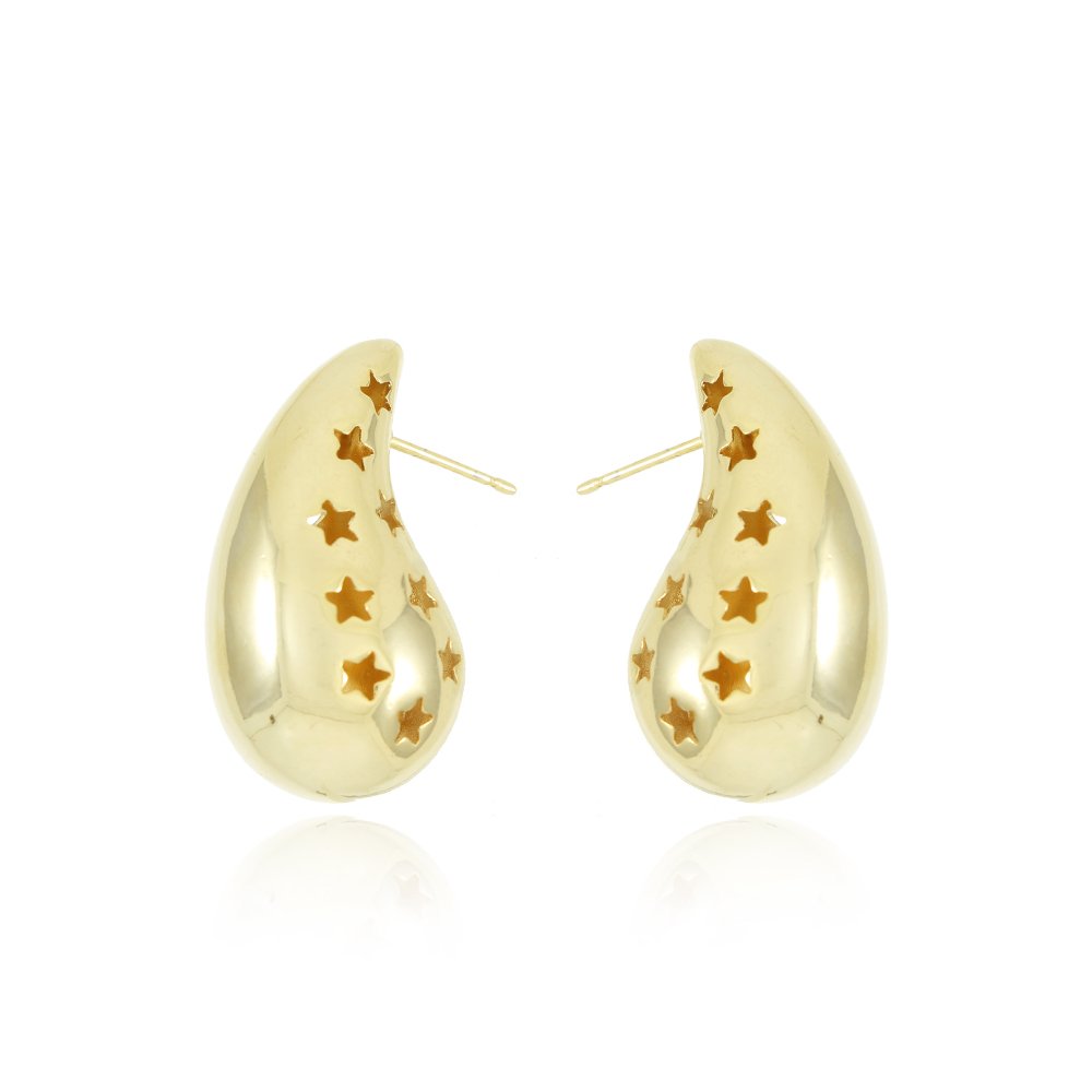 Brt-7464-Do Brinco Gota Com Estrelas.