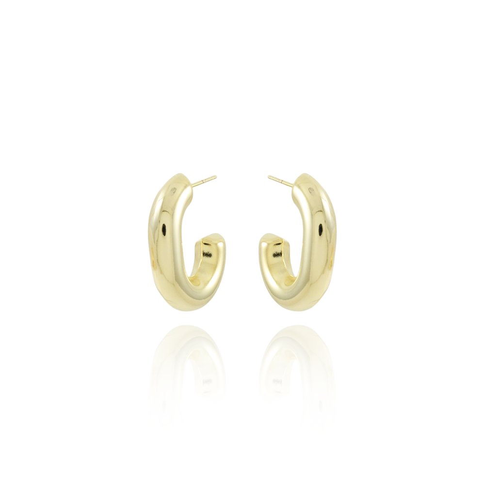 Brt-7566-Do Brinco Meia Argola Abaulada Liso (28mm).