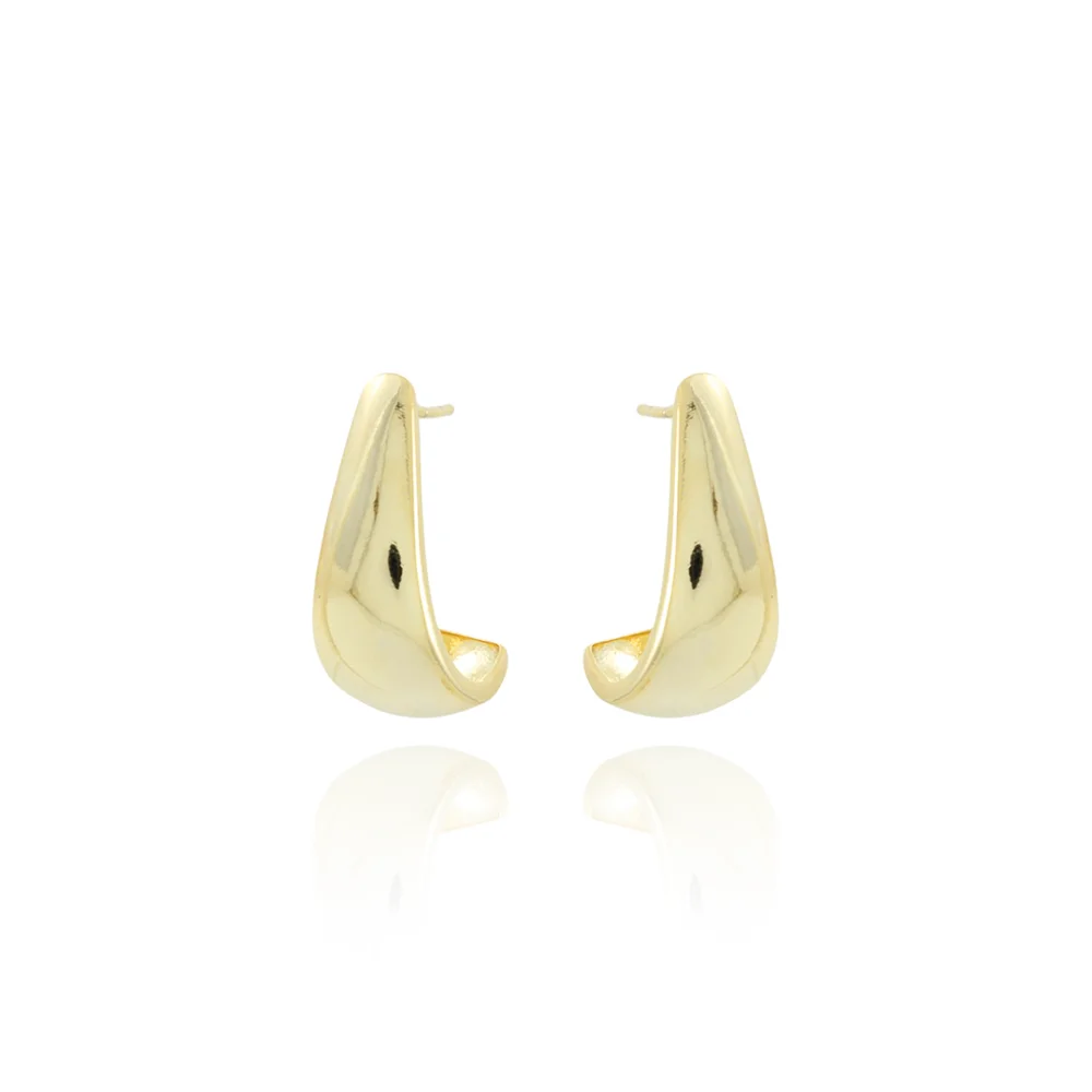 Brt-7580-Do Brinco Meia Argola Liso.