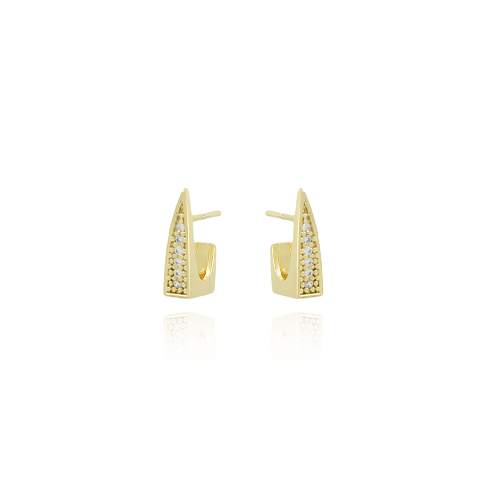 Brt-7587-Do Brinco Meia Argola Cristal.