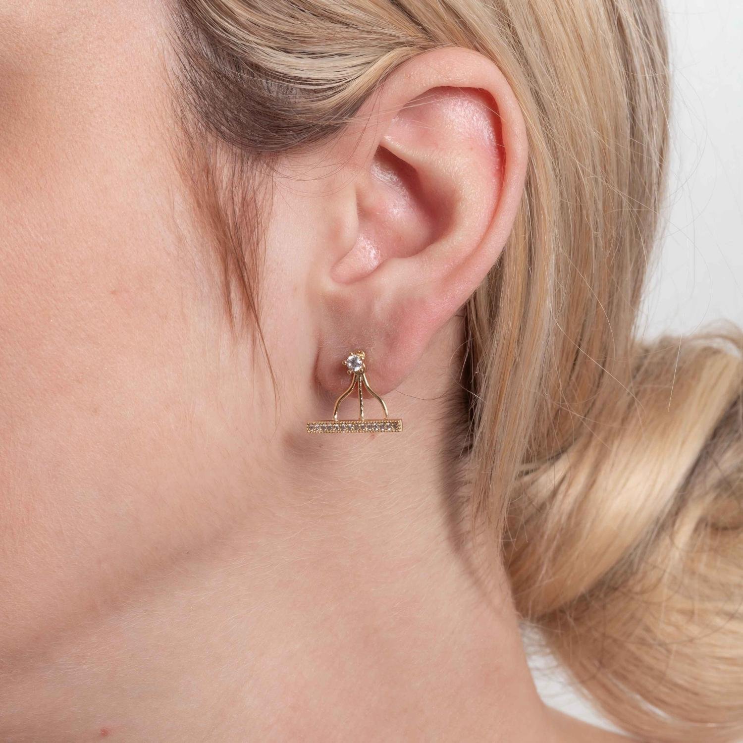 Brt-7590-Do Brinco Cravejado De Zircônias Cristais.