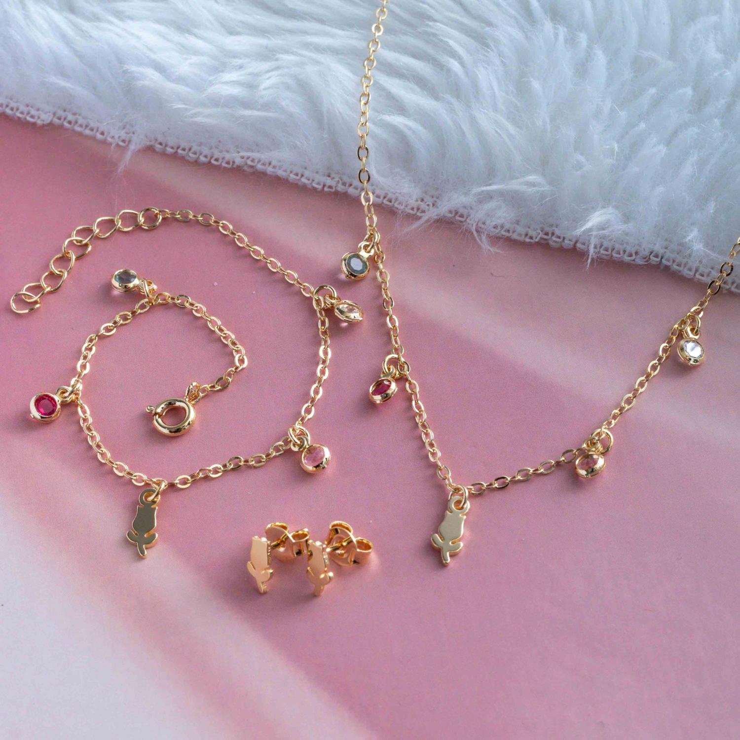 Cjls-3714-Fo Conjunto Infantil De Rosa Colorido (35cm+5cm).