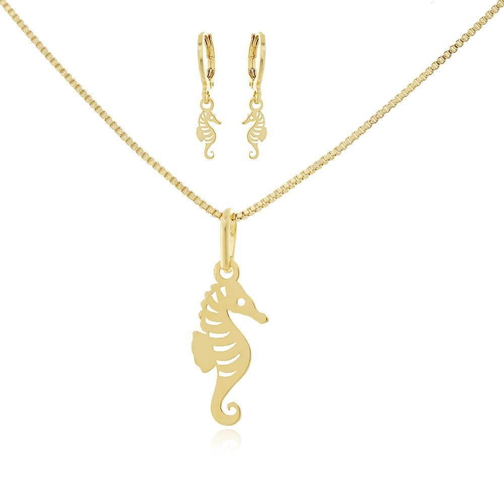 Cjls-504-Fo 45cm+5cm 0,8mm Conjunto Cavalo Marinho