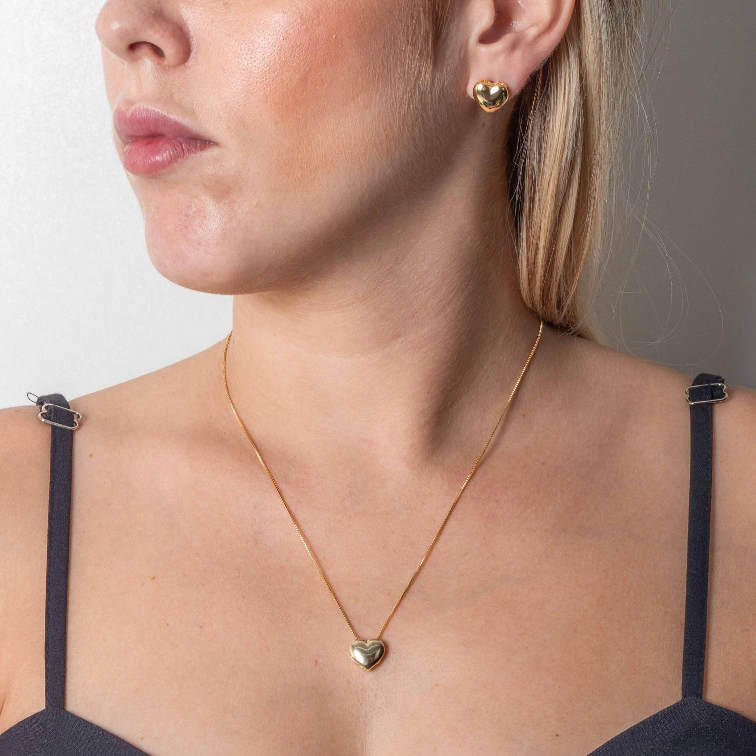 Cjt-1061-Fo Conjunto De Coração Liso (45cm+5cm).