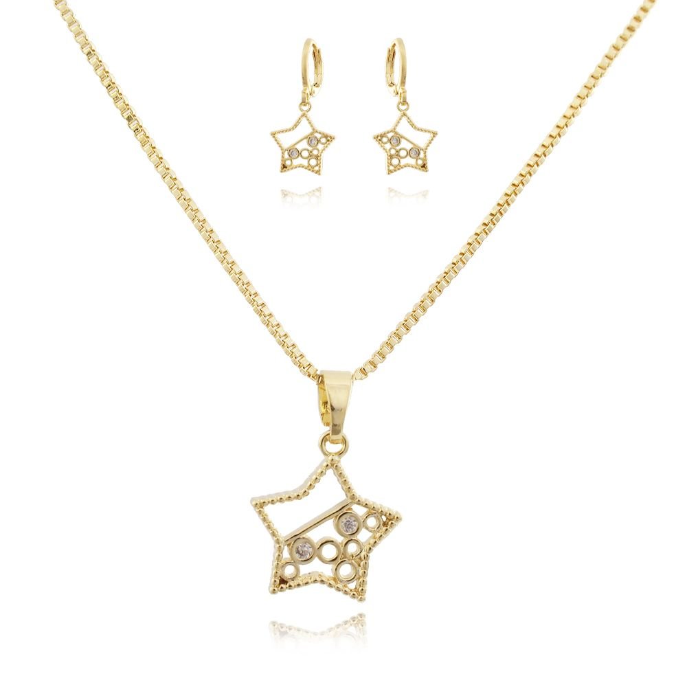 Cjt-391-Fo 45cm+5cm Veneziana 0.8mm Conjunto De Estrela