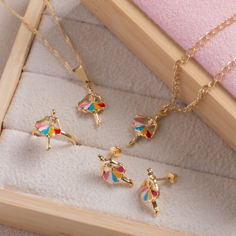 Cjt-550-Fo Conjunto Infantil De Bailarina Resinada