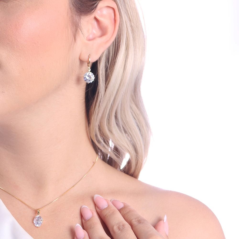 Cjt-635-Fo (40cm+5cm) Conjunto De Ponto De Luz Cristal