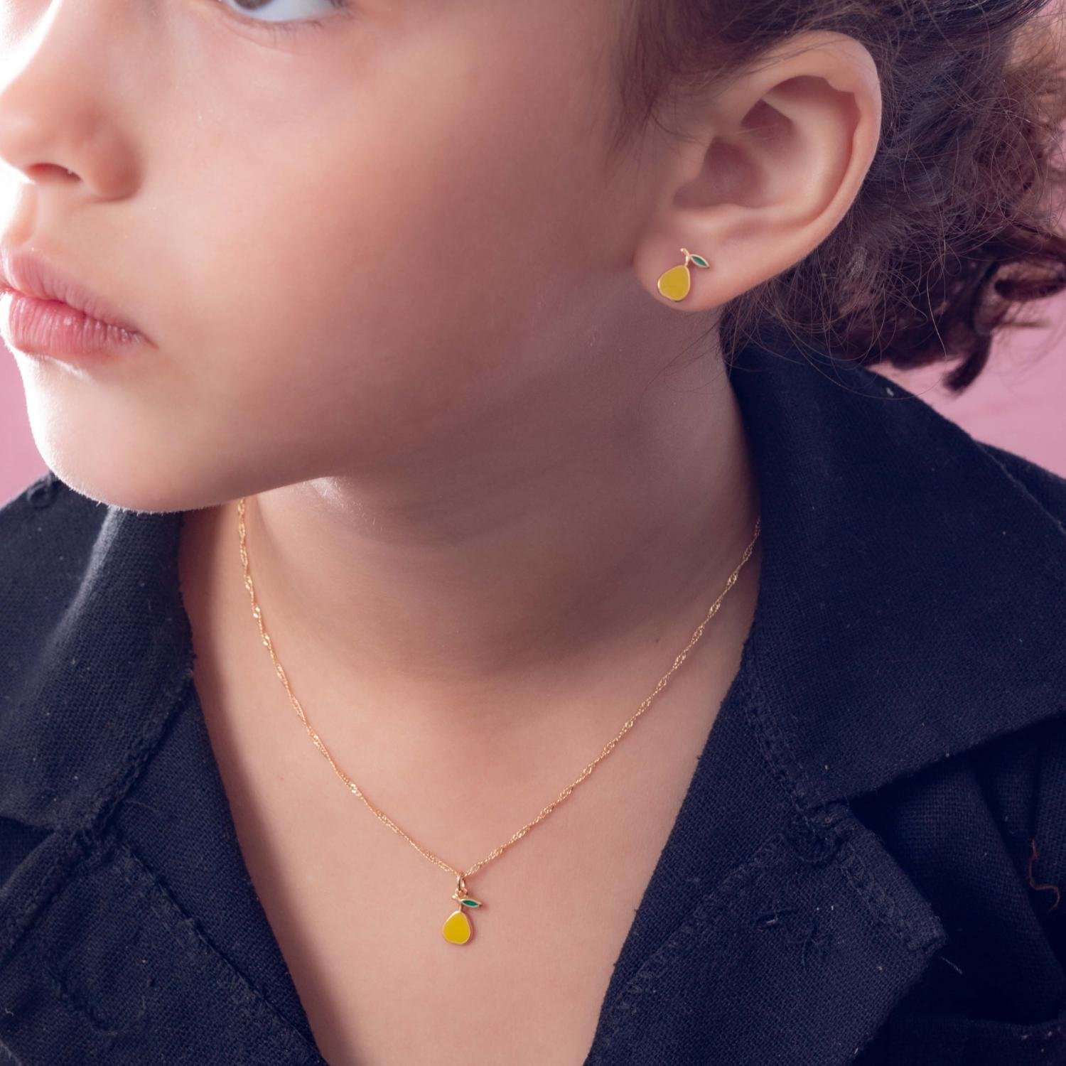 Cjt-670-Fo Conjunto Infantil De Pêra Com Resina (35cm+5cm).