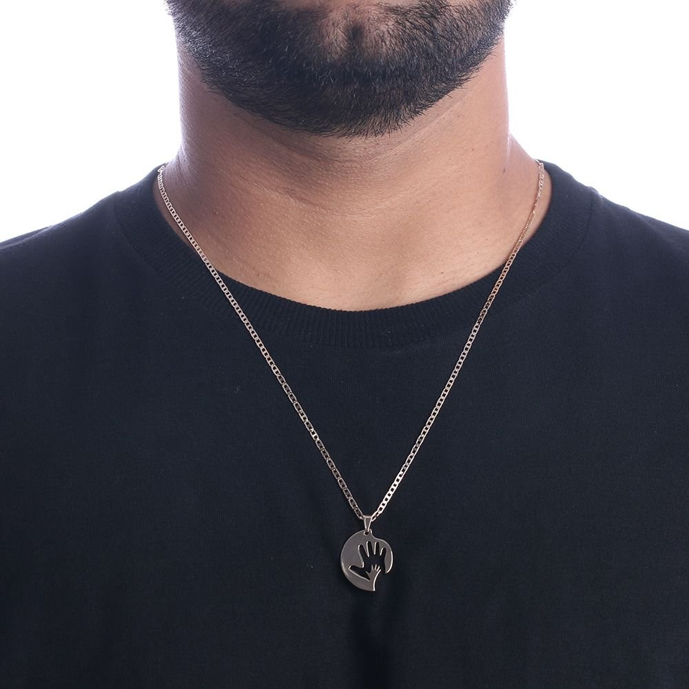 Cll-278-Fo Correntes Masculinas Pai E Filho (60cm/50cm)