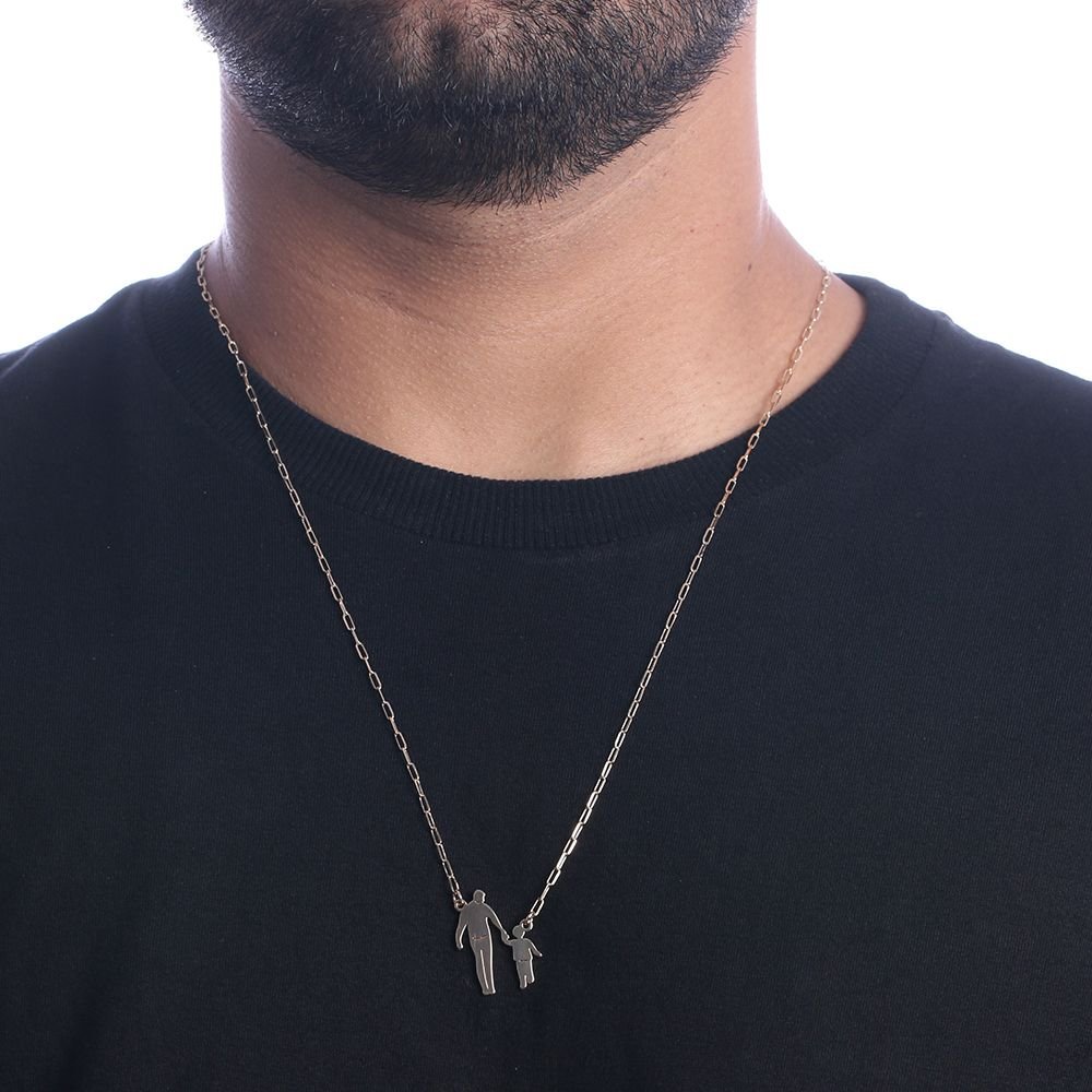 Cll-284-Fo Corrente Masculina Pai E Filho (30x30cm)