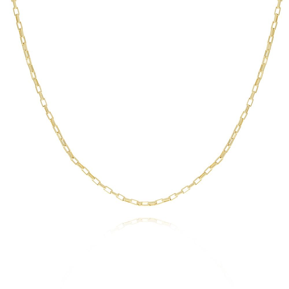 Clm-225-Fo Corrente masculina elo cadeado (60cm)