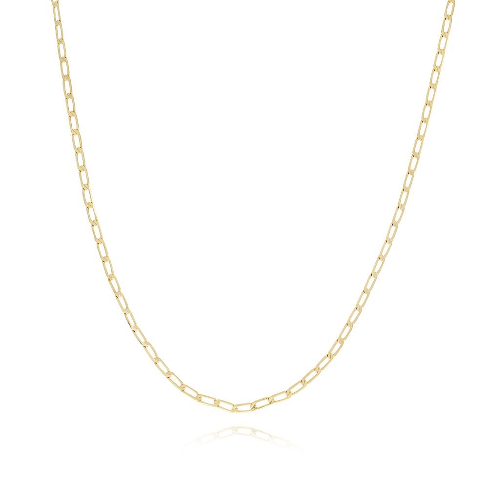 Clm-248-Fo Corrente masculina elo alongado (60cm)