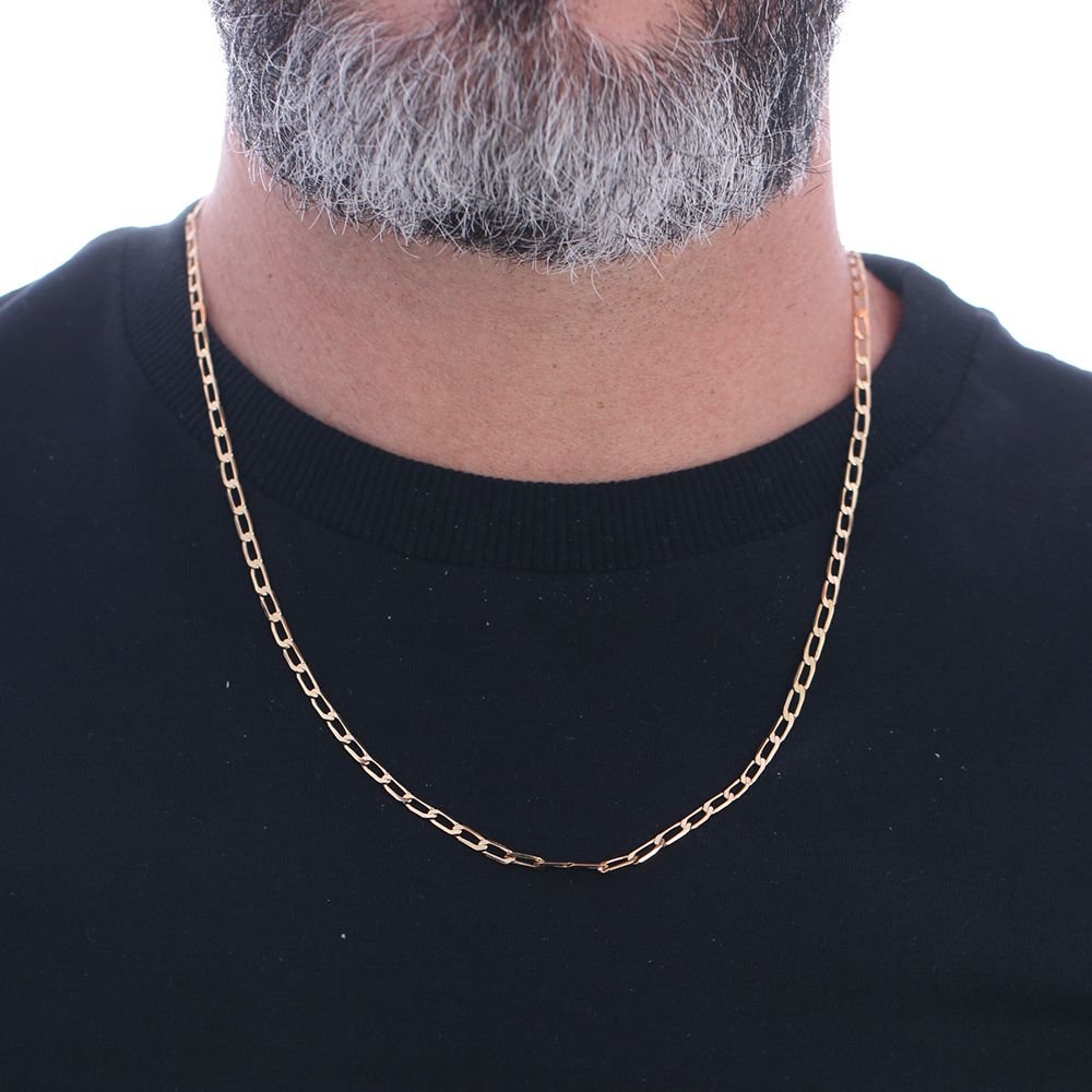 Clm-248-Fo Corrente masculina elo alongado (60cm)