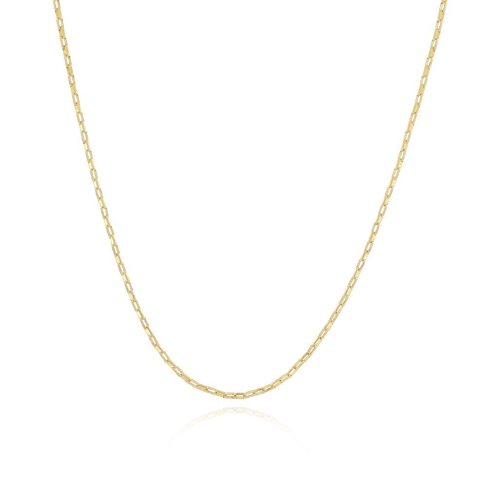 Clm-302-Fo Colar masculino elo retangular (70cm)