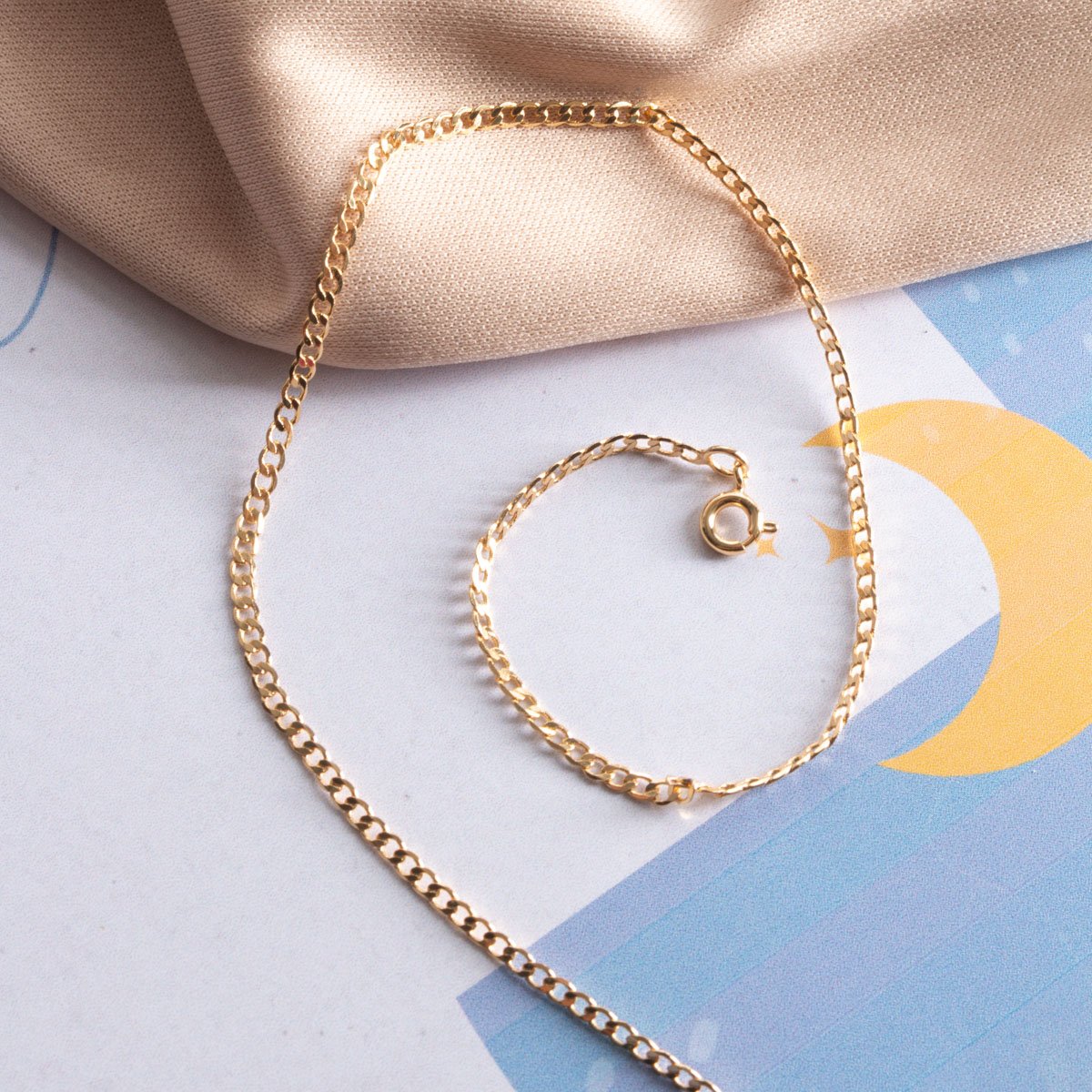 Clm-351-Fo Corrente Elos Infantil Masculina (35cm).