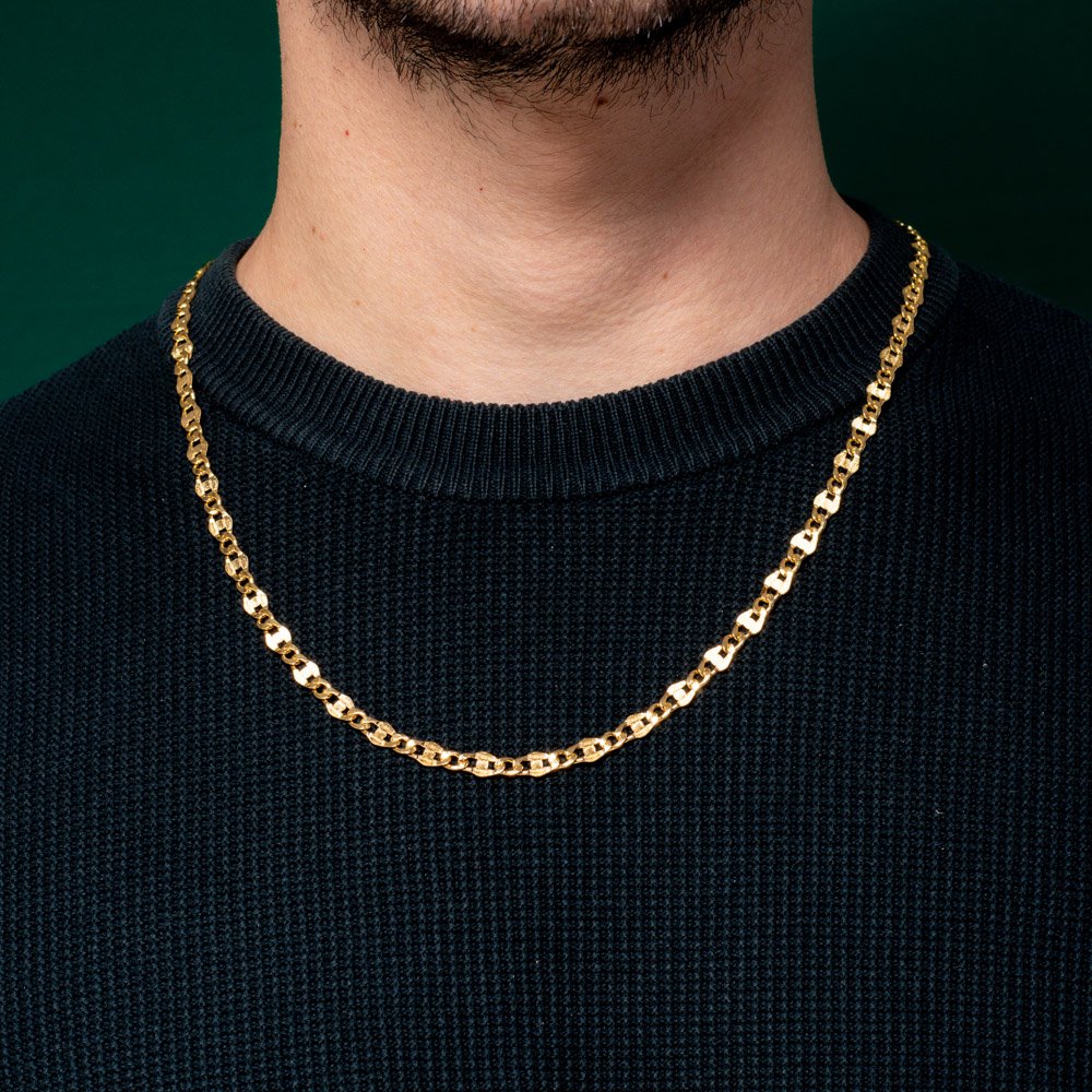 Clm-509-Fo Corrente Masculina Elo Diamantado 6mm. 