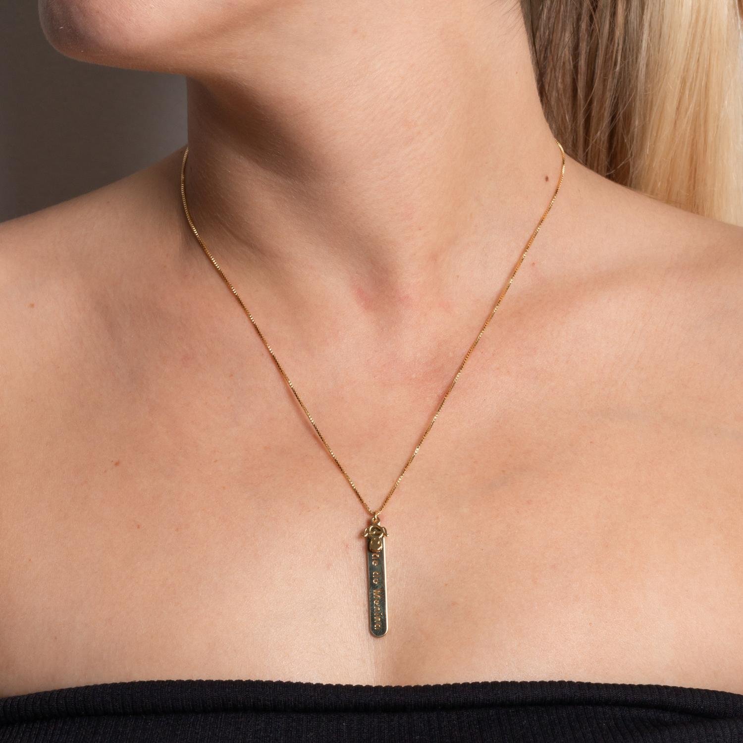 Cls-1932-Fo Colar Mãe De Menina (45cm+5cm).