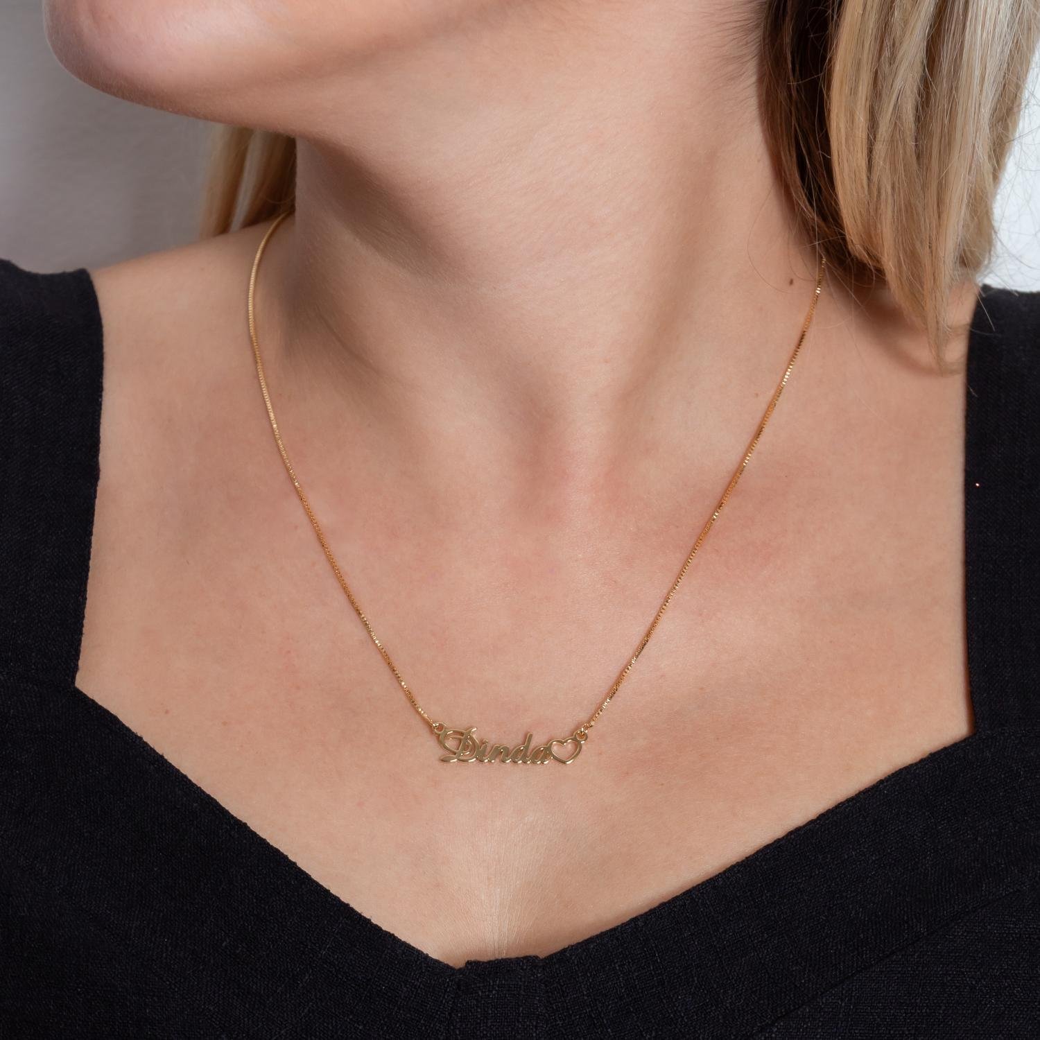 Cls-2609-Fo Colar Dinda Com Coração Vazado (21x21cm+5cm).