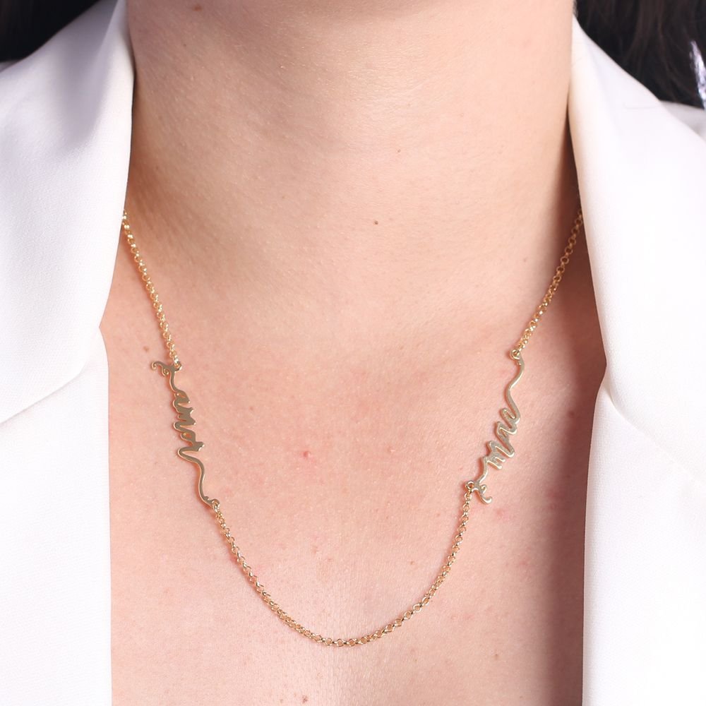 Clt-2599-Fo - Colar Escrita 'Amor' E 'Mãe'