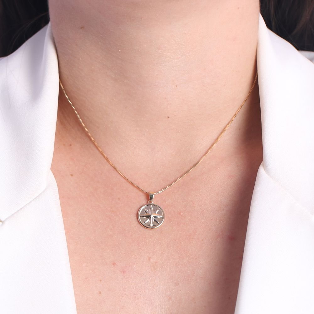 Clt-2863-Fo Colar Pentagrama