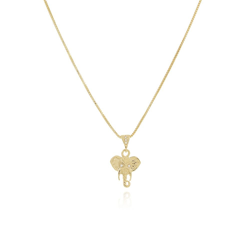 Clt-3022-Fo Colar De Elefante