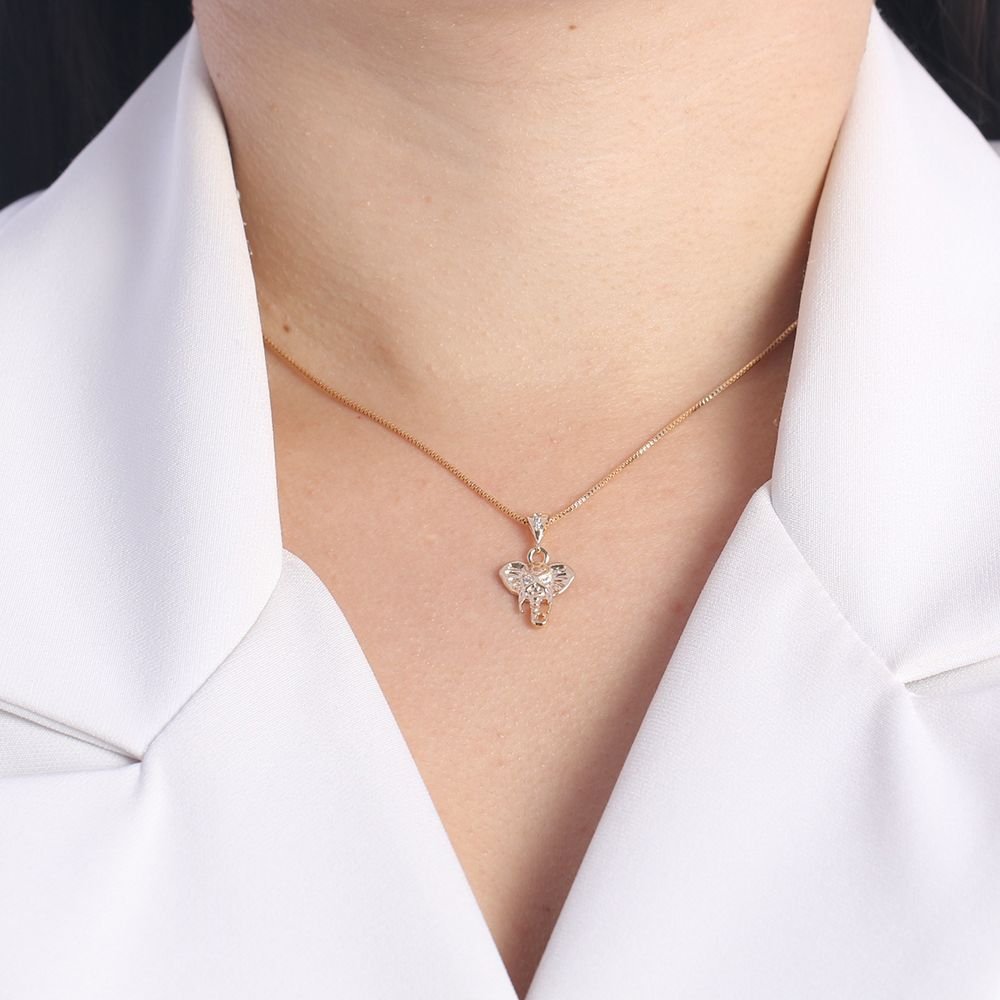 Clt-3022-Fo Colar De Elefante