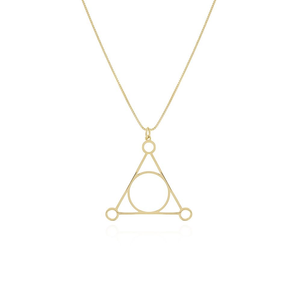 Clt-3025-Fo Colar De Triângulo