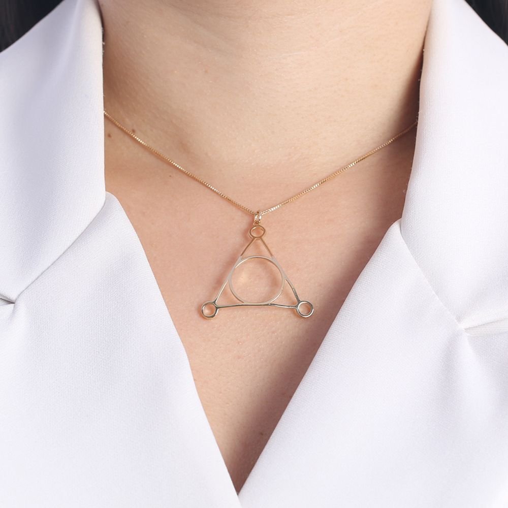 Clt-3025-Fo Colar De Triângulo