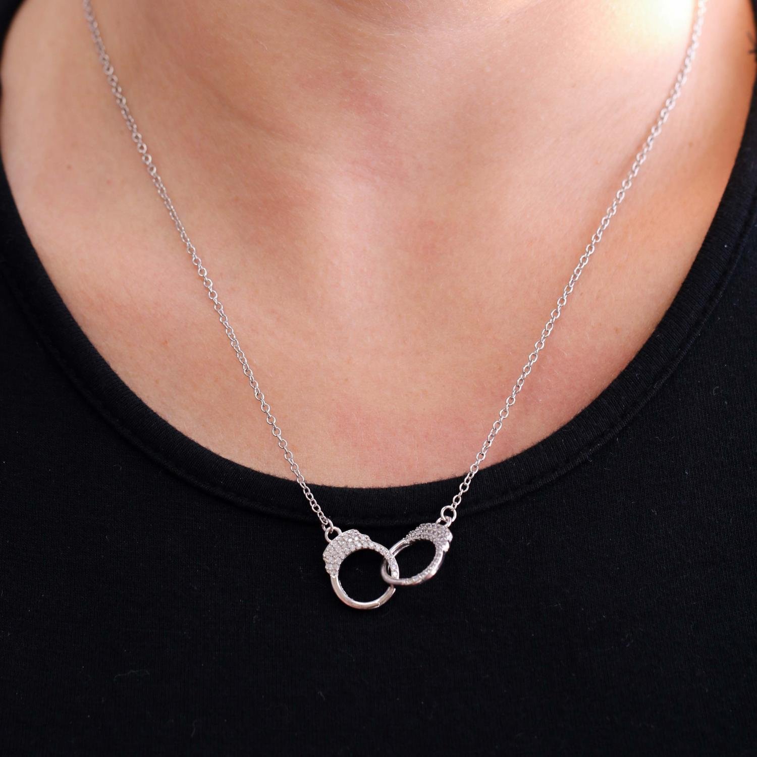 Clt-3195-Pl Colar De Algemas Cravejadas (45cm+5cm) - Platina