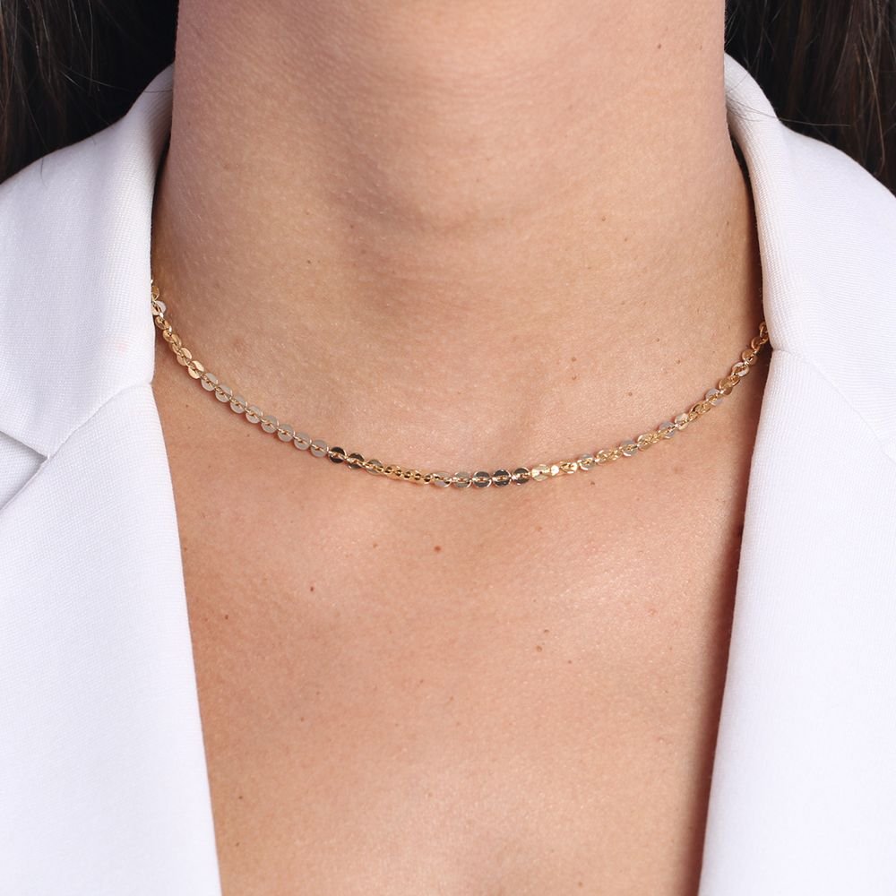 Clt-3322-Fo (32cm+10cm) Choker Detalhada