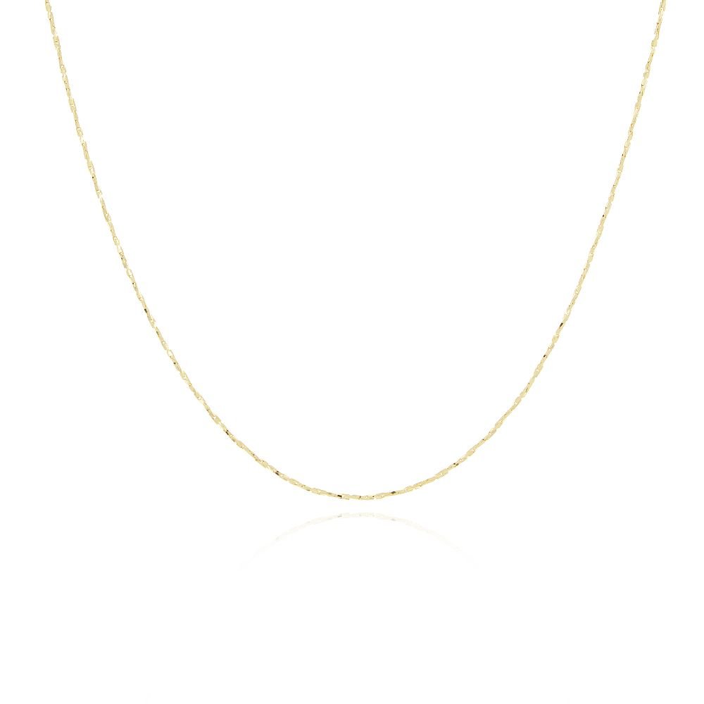 Clt-3333-Fo (50cm+5cm) Colar Fino Detalhado