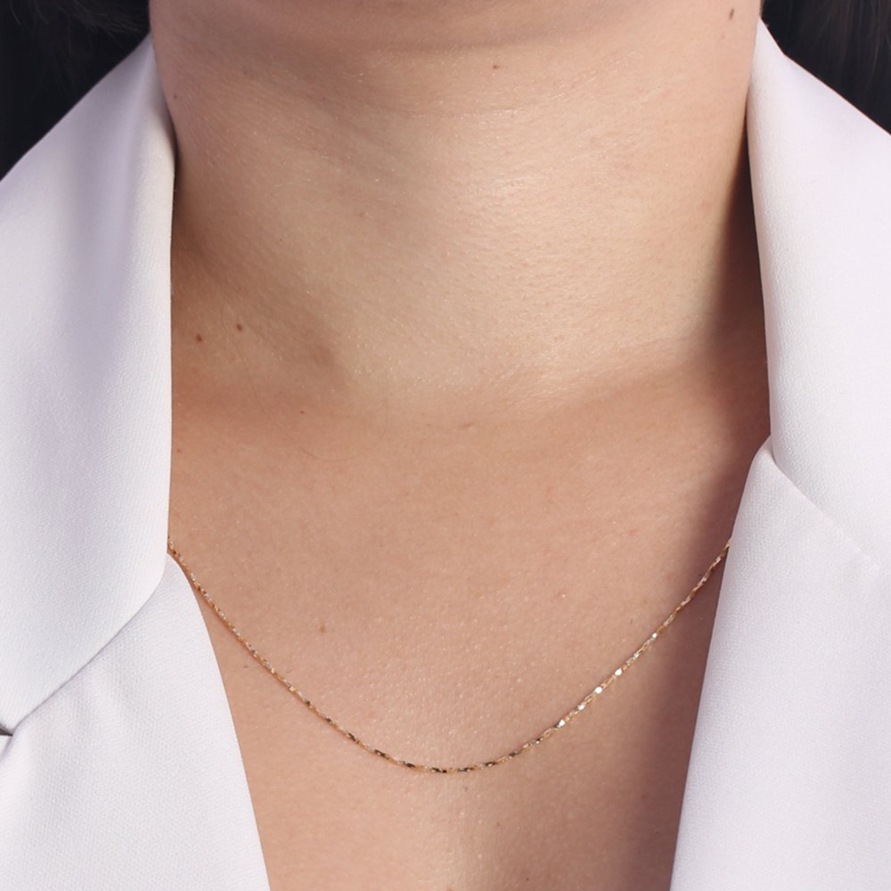 Clt-3334-Fo (60cm+5cm) Colar Longo Detalhado