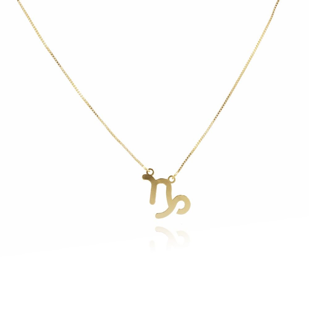 Clt-5031-Fo-Capricórnio - Colar Signos