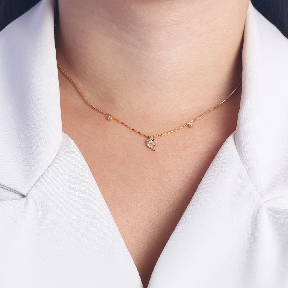 CLT-5039-FO - COLAR CHOCKER GOLFINHO CRAVEJADO