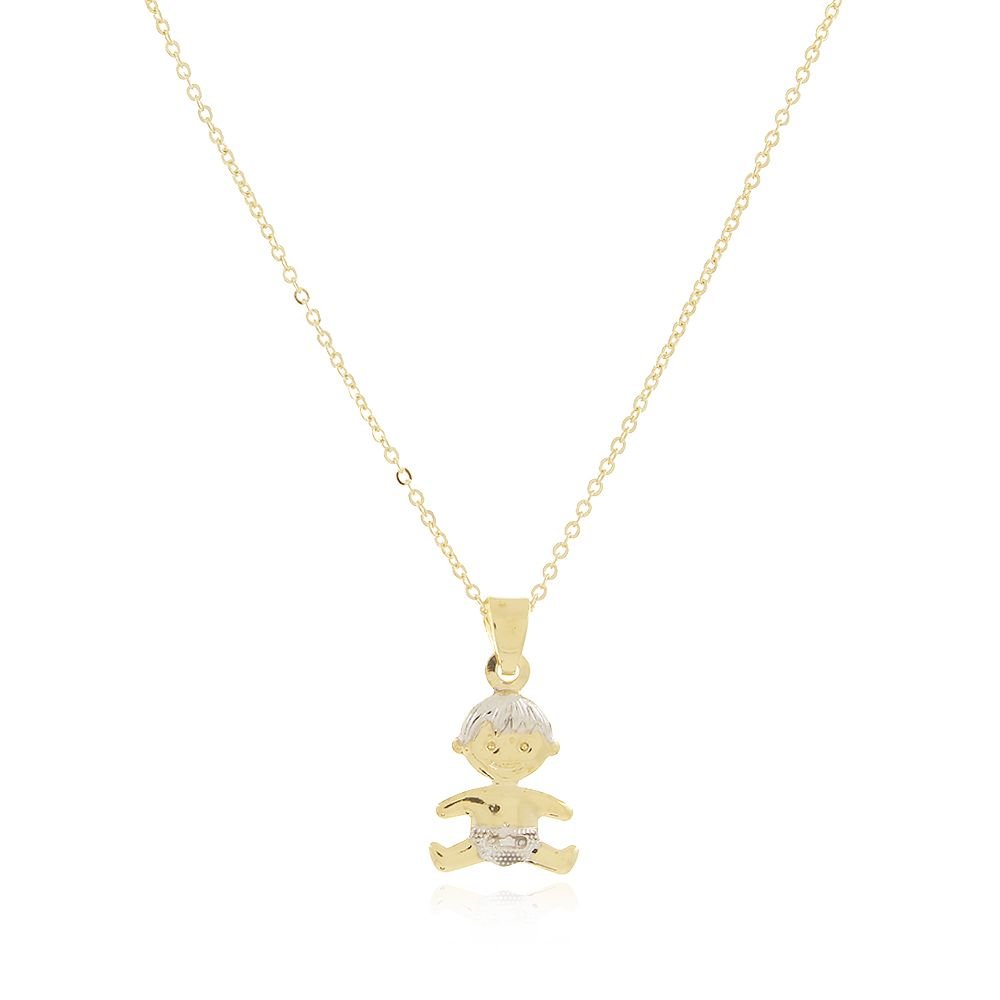 Clt-5111-Fo-C/Ródio - Colar Filho