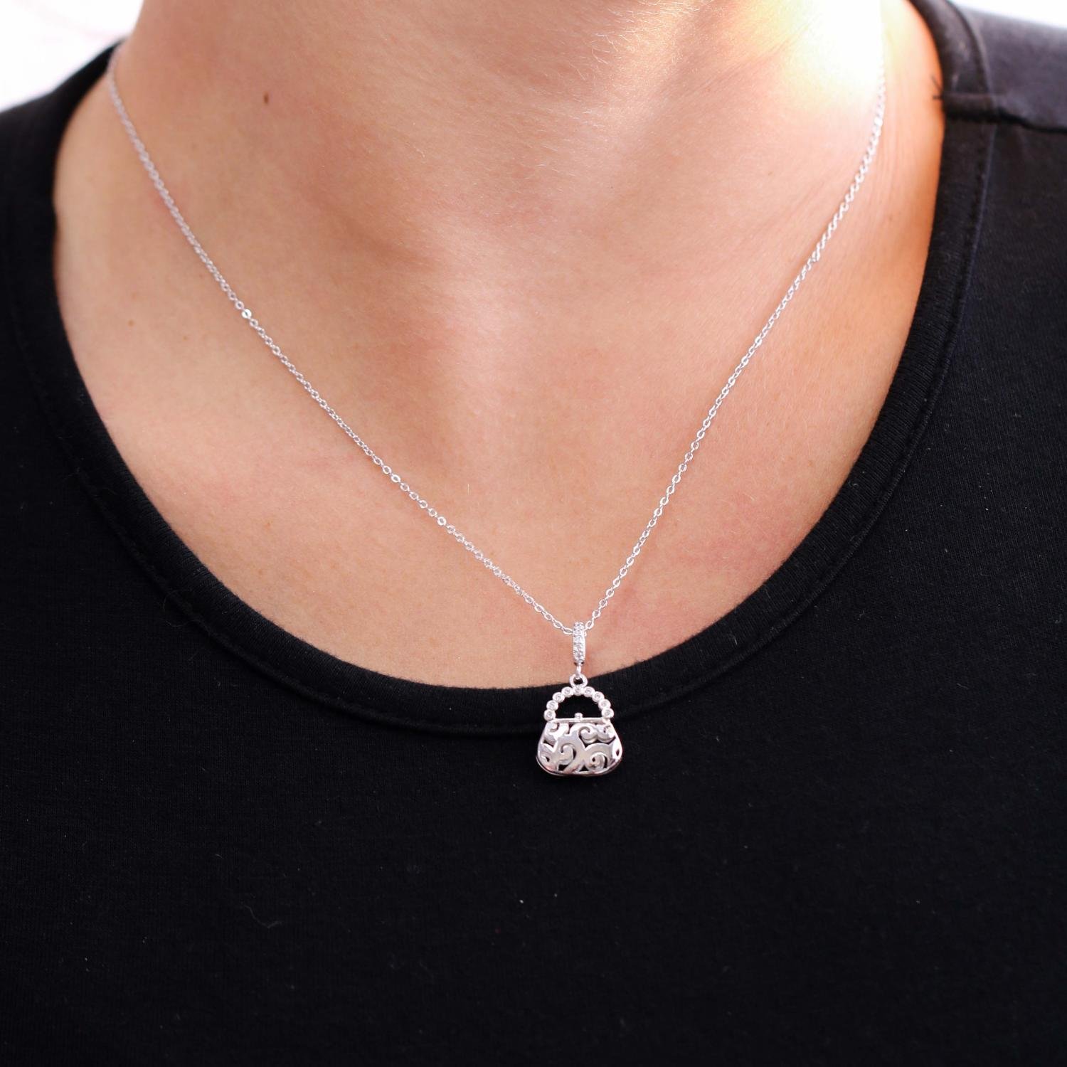 Clt-5170-Rd 40cm+5cm Colar Bolsa Vazada Corrente Elo Fino