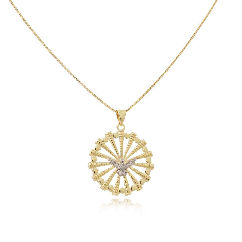 Clt-5214-Fo-C/Ródio 50cm+5cm Veneziana 0.8mm