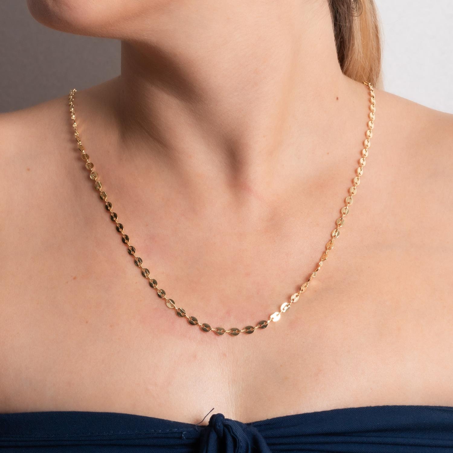 Clt-5319-Fo Colar Longo Lacre (50cm+10cm)