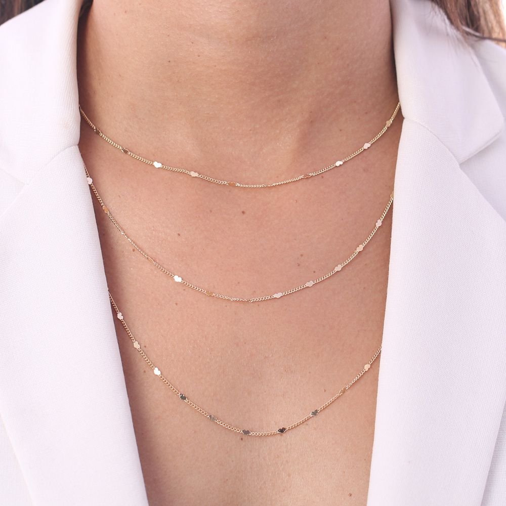 Clt-5439-Fo Colar Triplo (40cm/50cm/60cm)