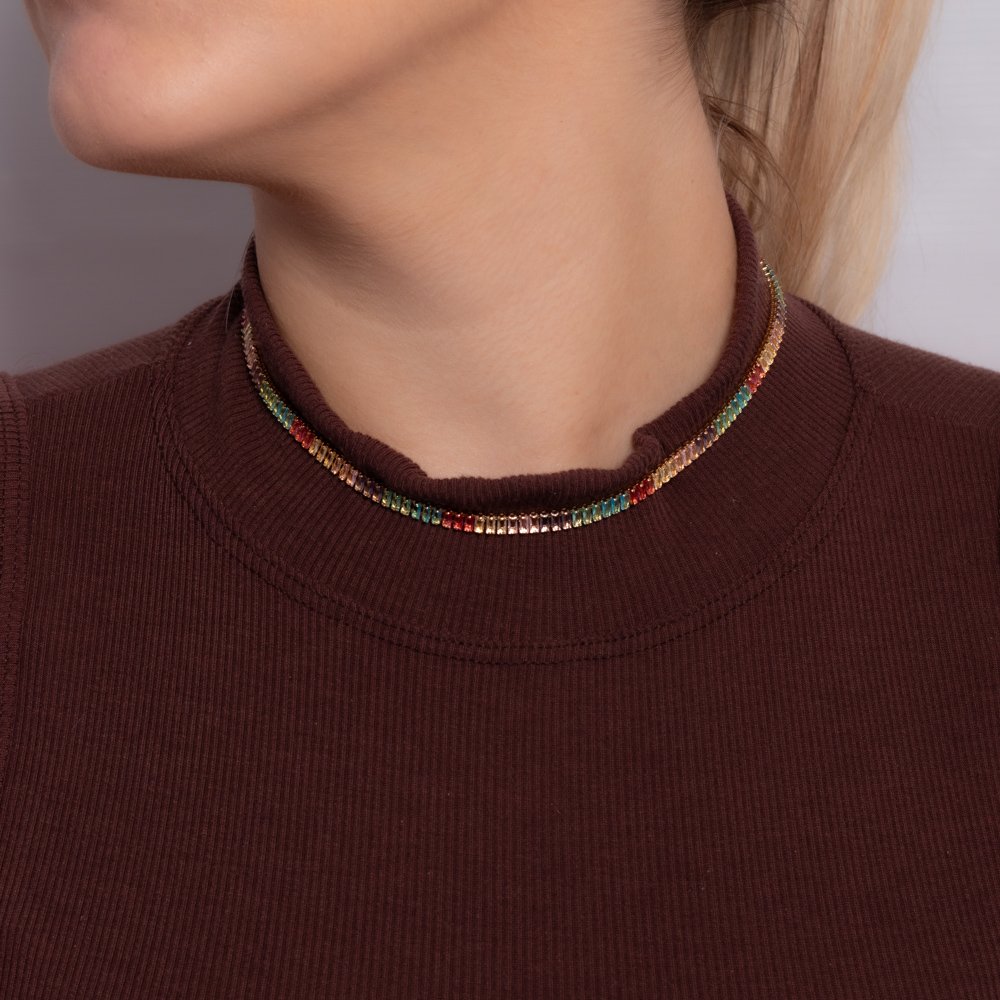 Clt-5457-Fo Riviera&Nbsp; Baguete Colorido (30cm+10cm).