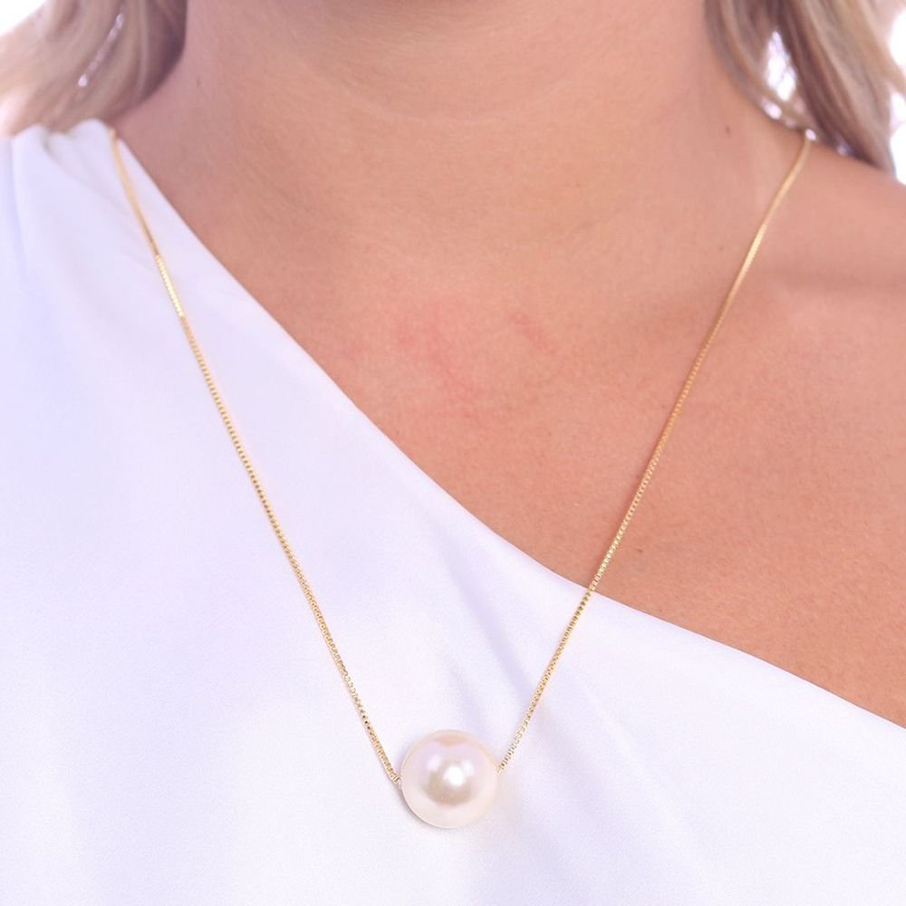 Clt-5617-Fo (60cm+5cm) Colar De Pérola