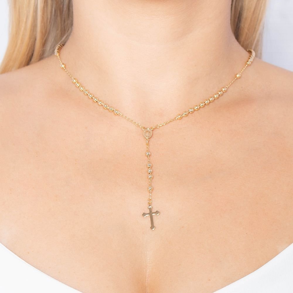 Clt-5644-Fo (50cm+5cm) Terço De Bolinhas Nossa Sra. Das Graças. Clt-5644-Fo (50cm+5cm) Terço De Bolinhas Nossa Sra. Das Graças.