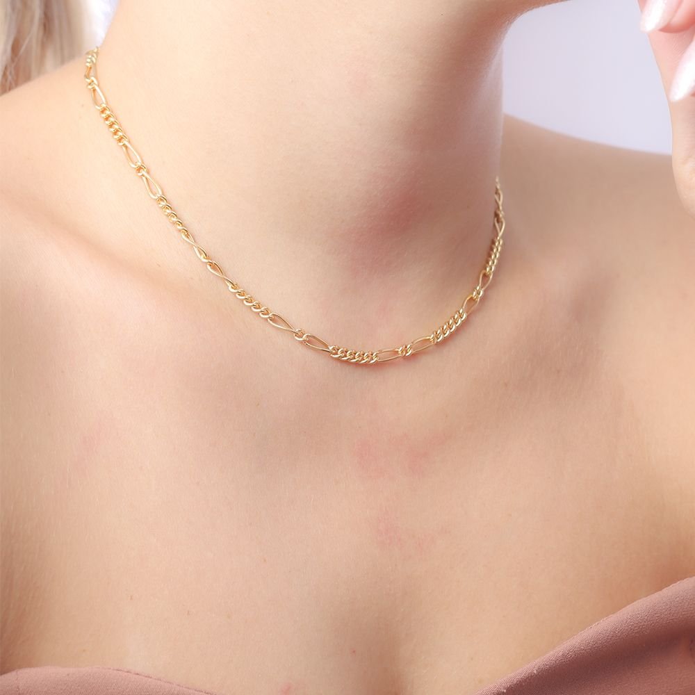 Clt-5646-Fo (32cm+10cm) Choker De Elos. Clt-5646-Fo (32cm+10cm) Choker De Elos.