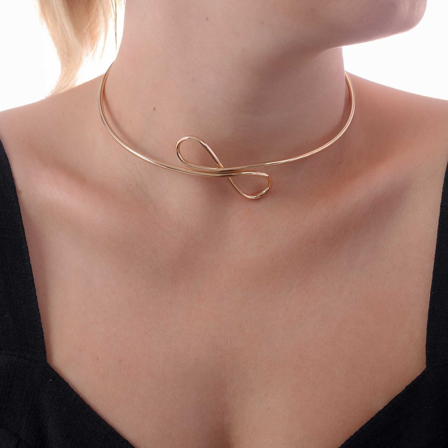 Clt-5698-Fo Choker Aro Com Detalhe.