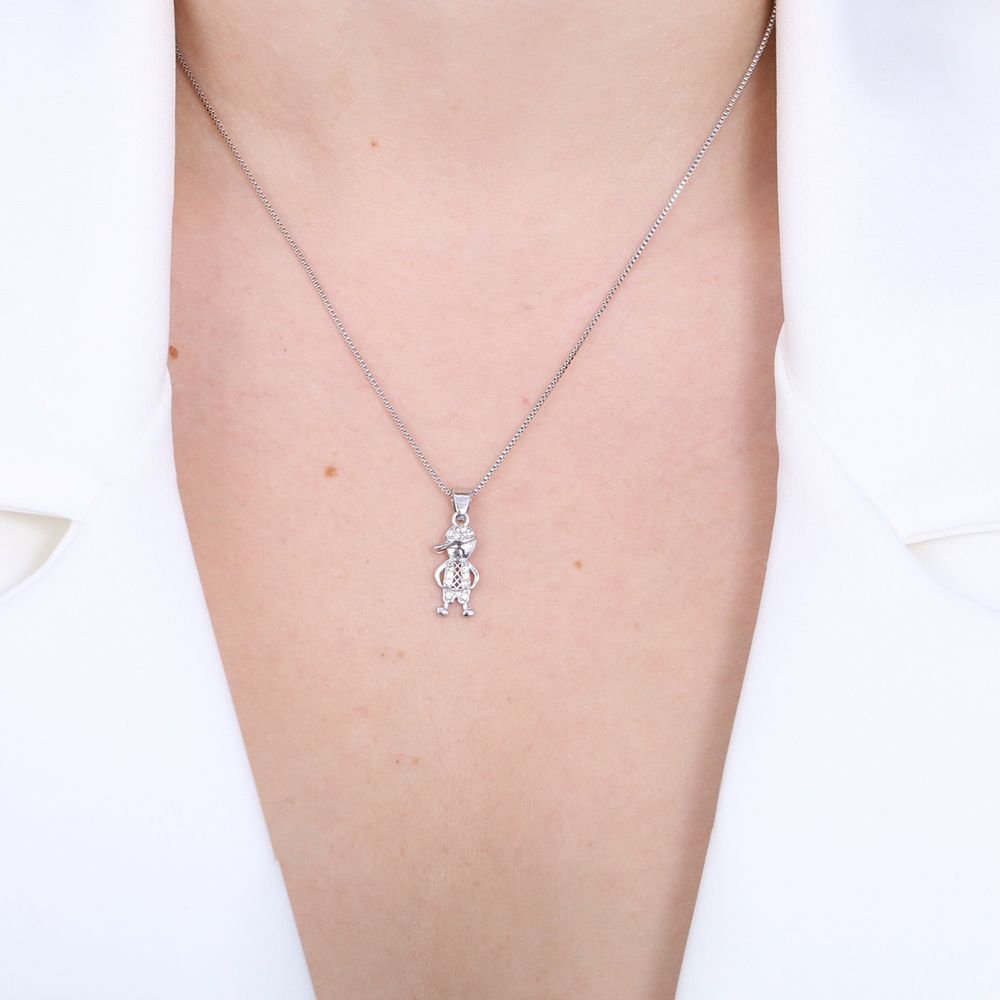 Clti-1190-Rd 45cm+5cm Veneziana 0.8mm Colar Pingente Menino