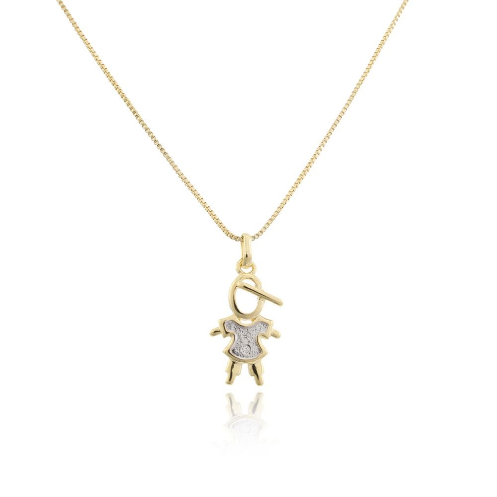 Clti-1253-Fo Colar De Menino (45cm+5cm)