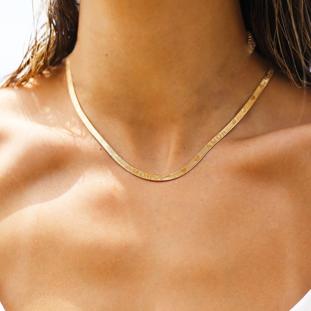 Co-165-Fo Choker Corrente Fita Amor 4mm (32cm+10cm)