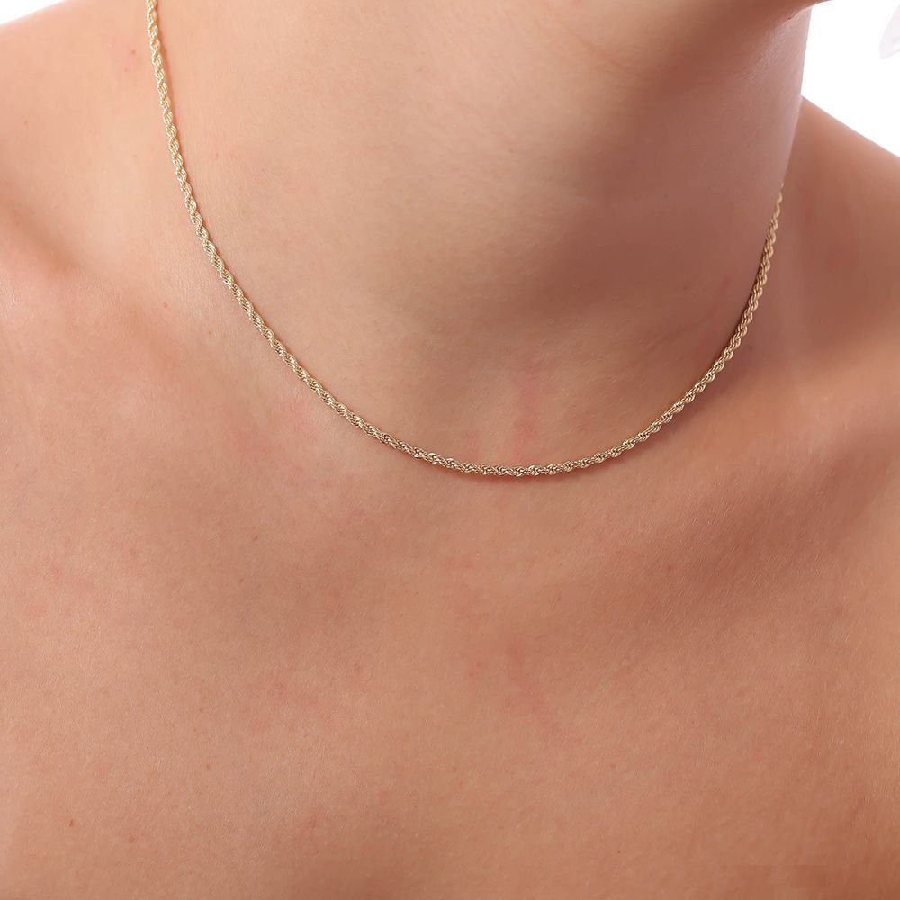 Co-169-Fo (32cm+10cm) Choker Cordão Baiano (2mm)