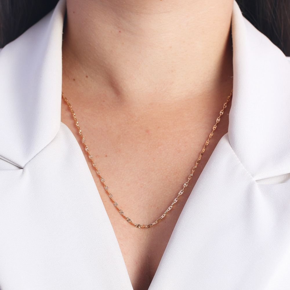 Co-232-Fo (80cm+5cm) Colar Longo Detalhado